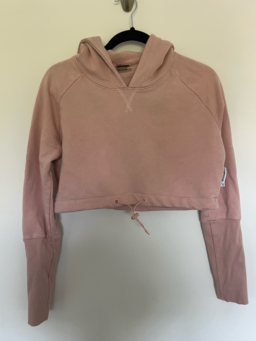 Gymshark Cropped Dusty Pink Hoodie